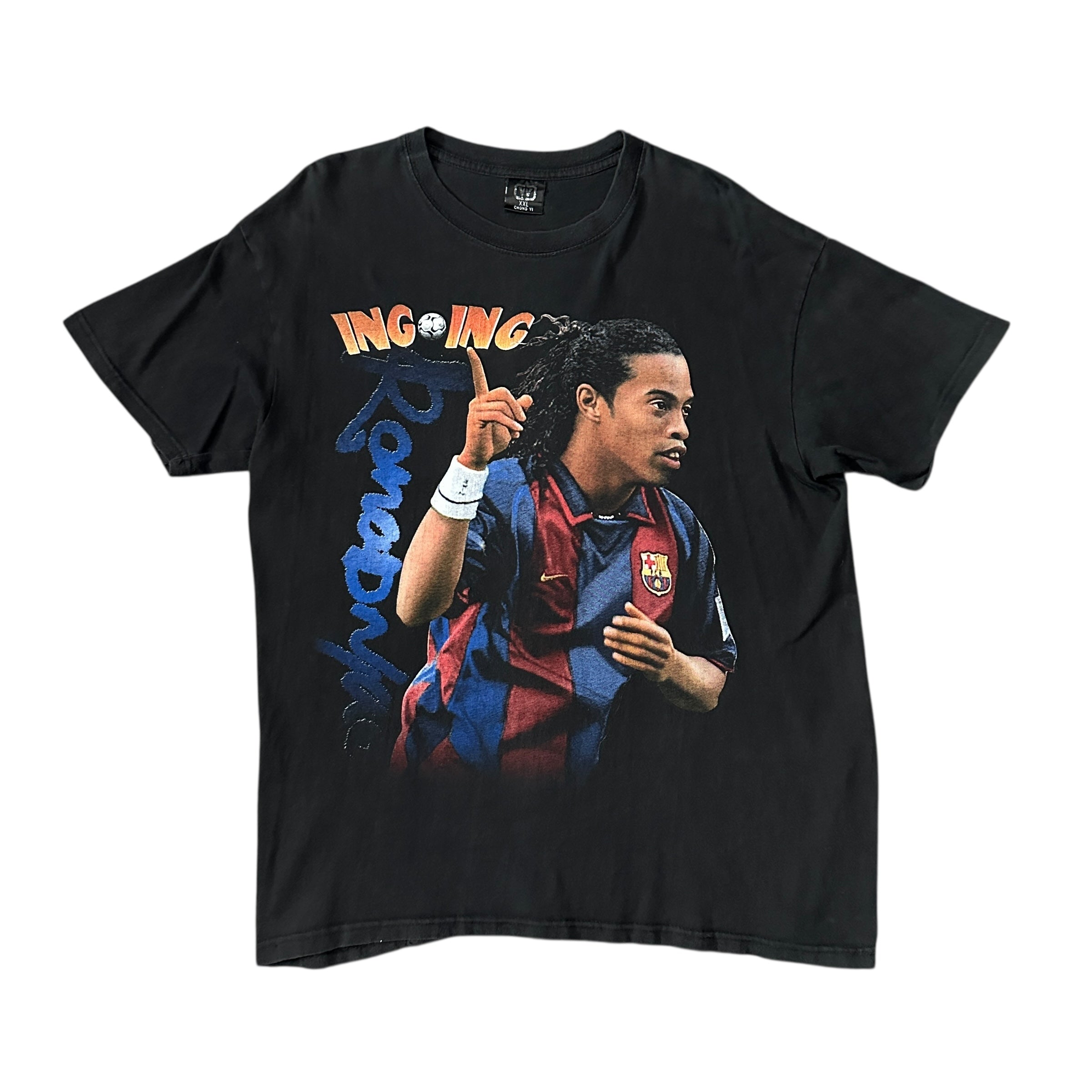 2000s FC Barcelona Ronaldinho Rap Tee