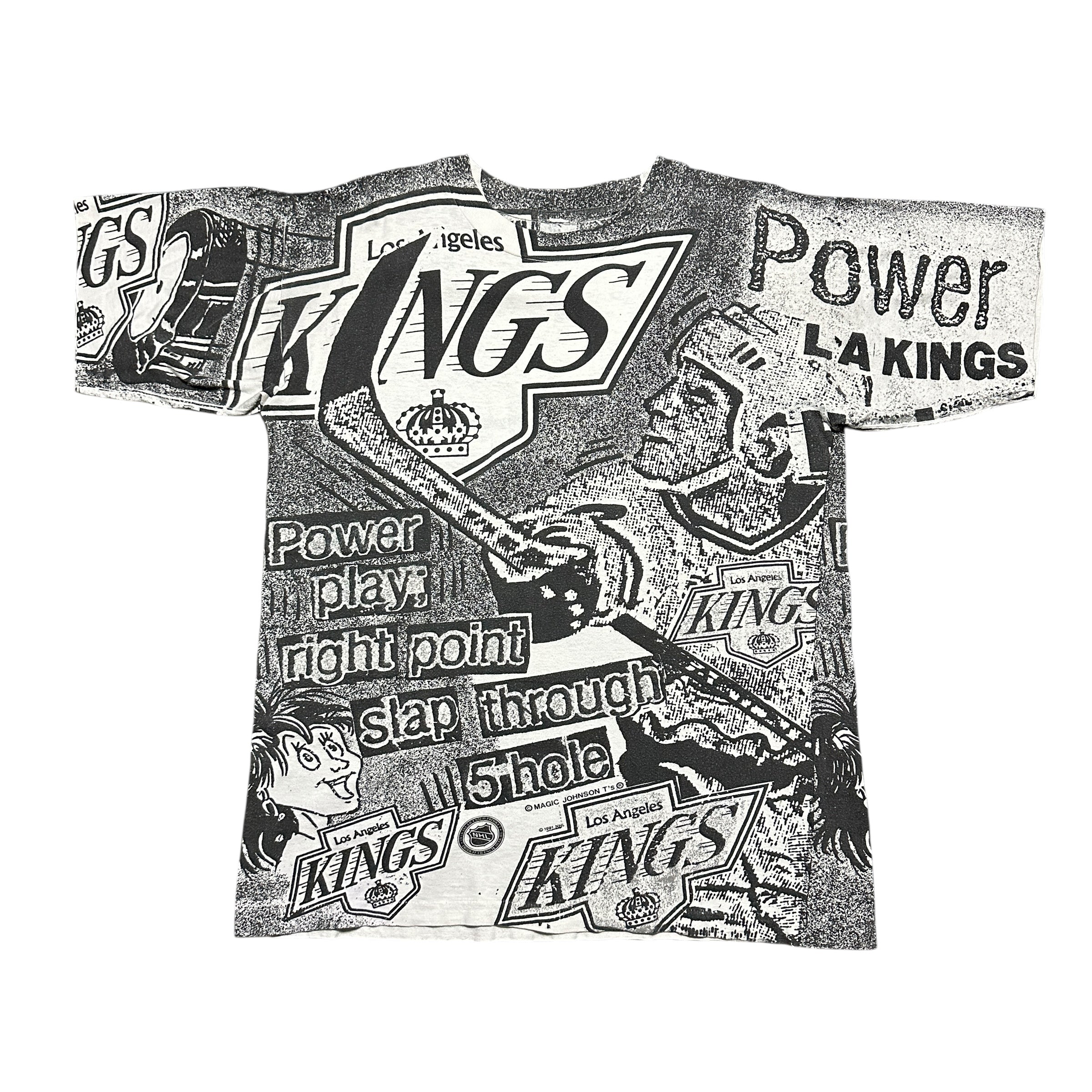 1991 Magic Johnson Los Angeles LA Kings NHL AOP