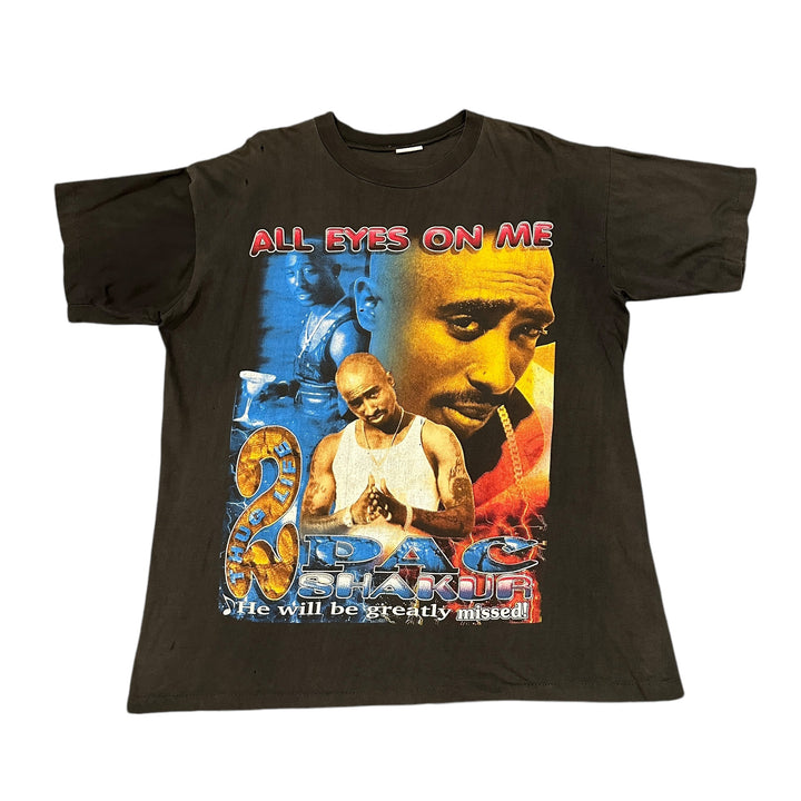1990s Tupac (2Pac) Shakur Rap Tee All Eyes On Me