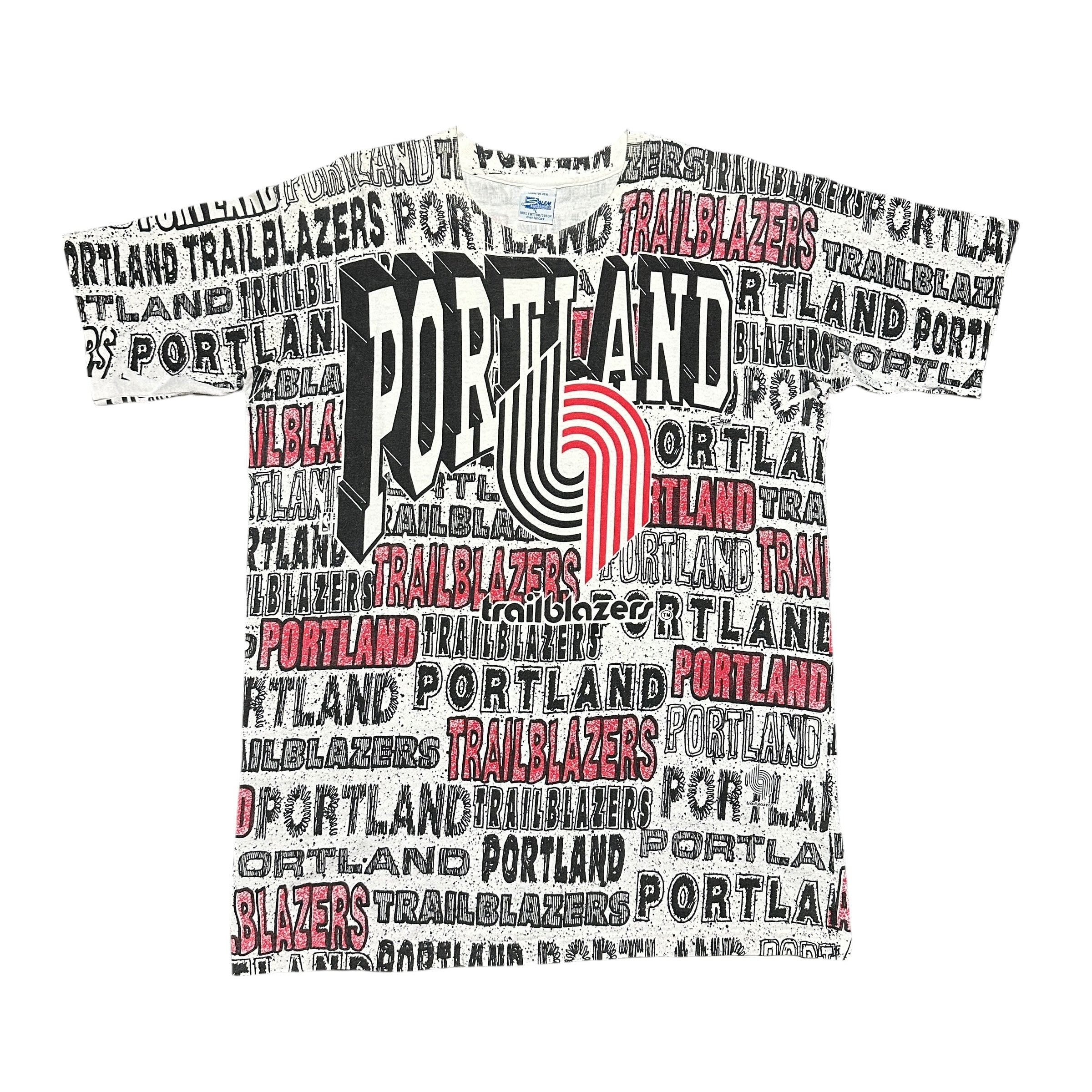 1990s Salem Sportswear Portland Trailblazers NBA AOP