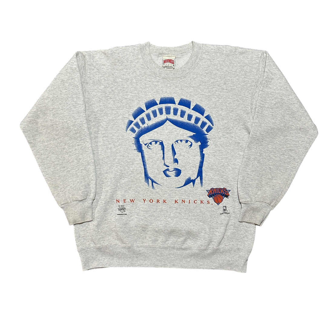 1990s New York Knicks NBA Nutmeg Statue of Liberty Crewneck