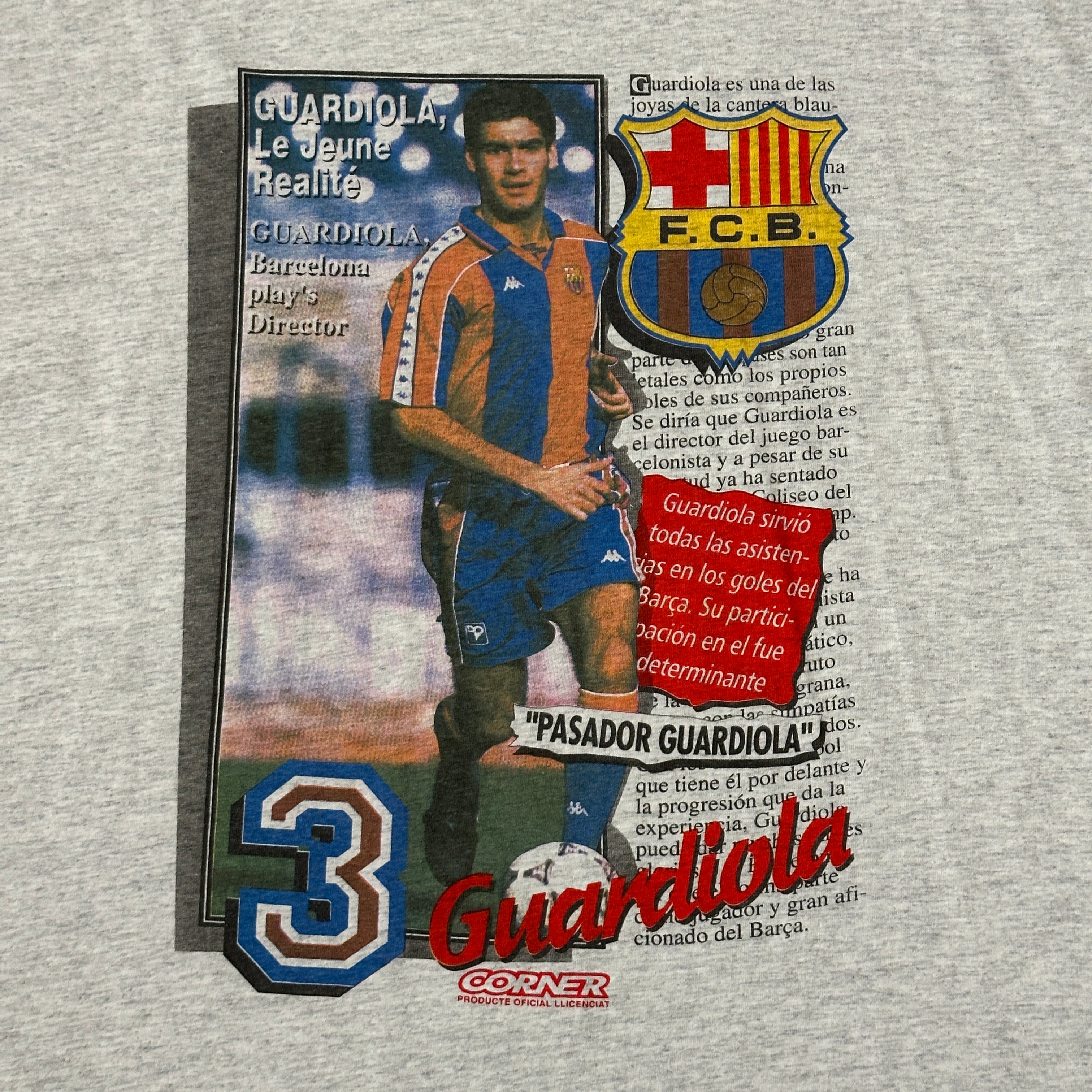 1990s Pep Guardiola FC Barcelona Corner La Liga