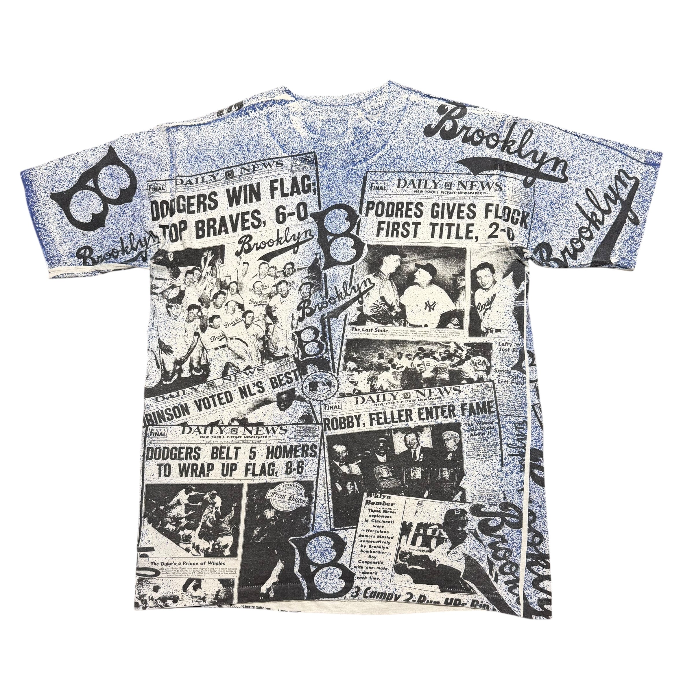 1990s LA Dodgers Brooklyn AOP MLB Newspaper Front Pages