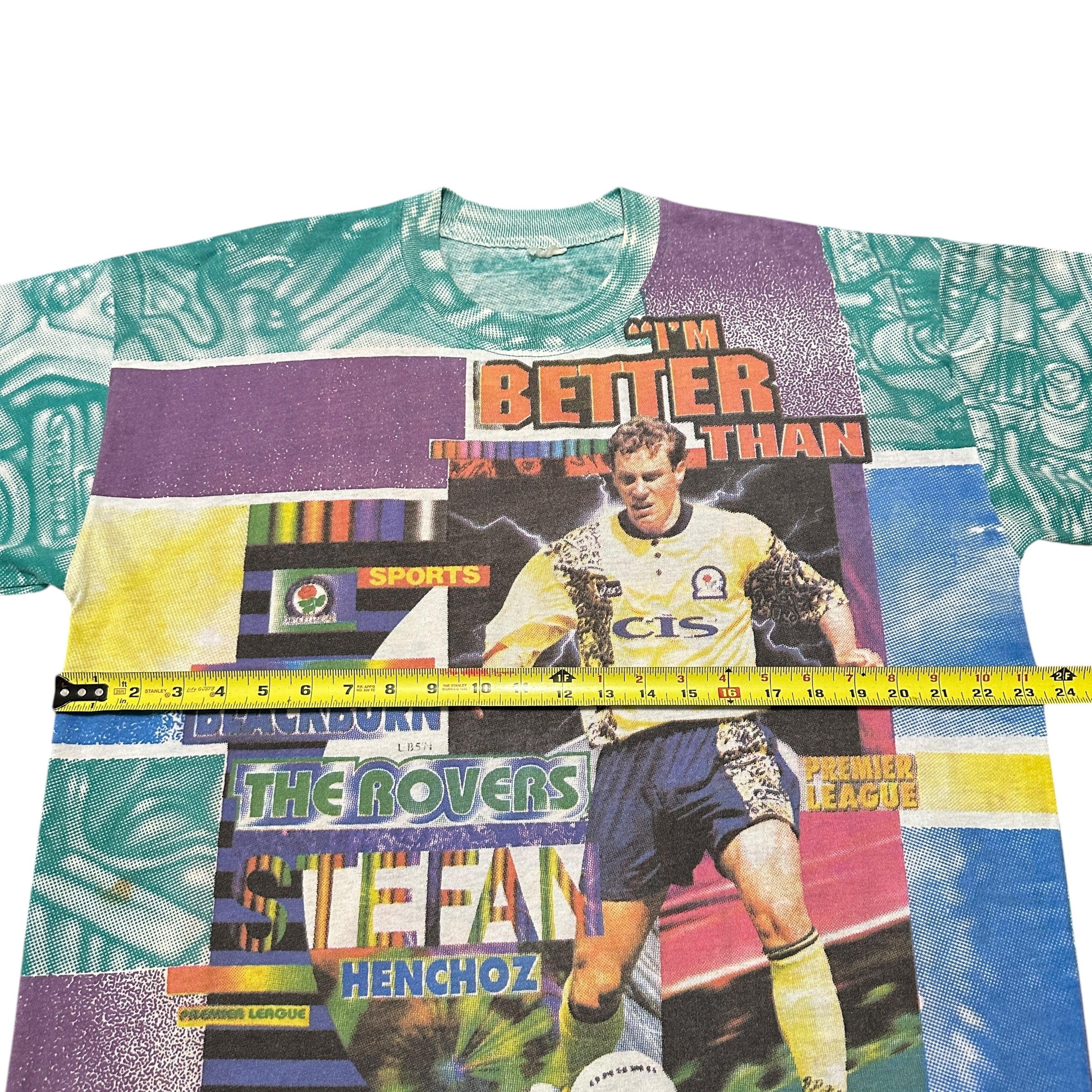 1990s Blackburn Rovers Stefan Henchoz Magazine Cover AOP