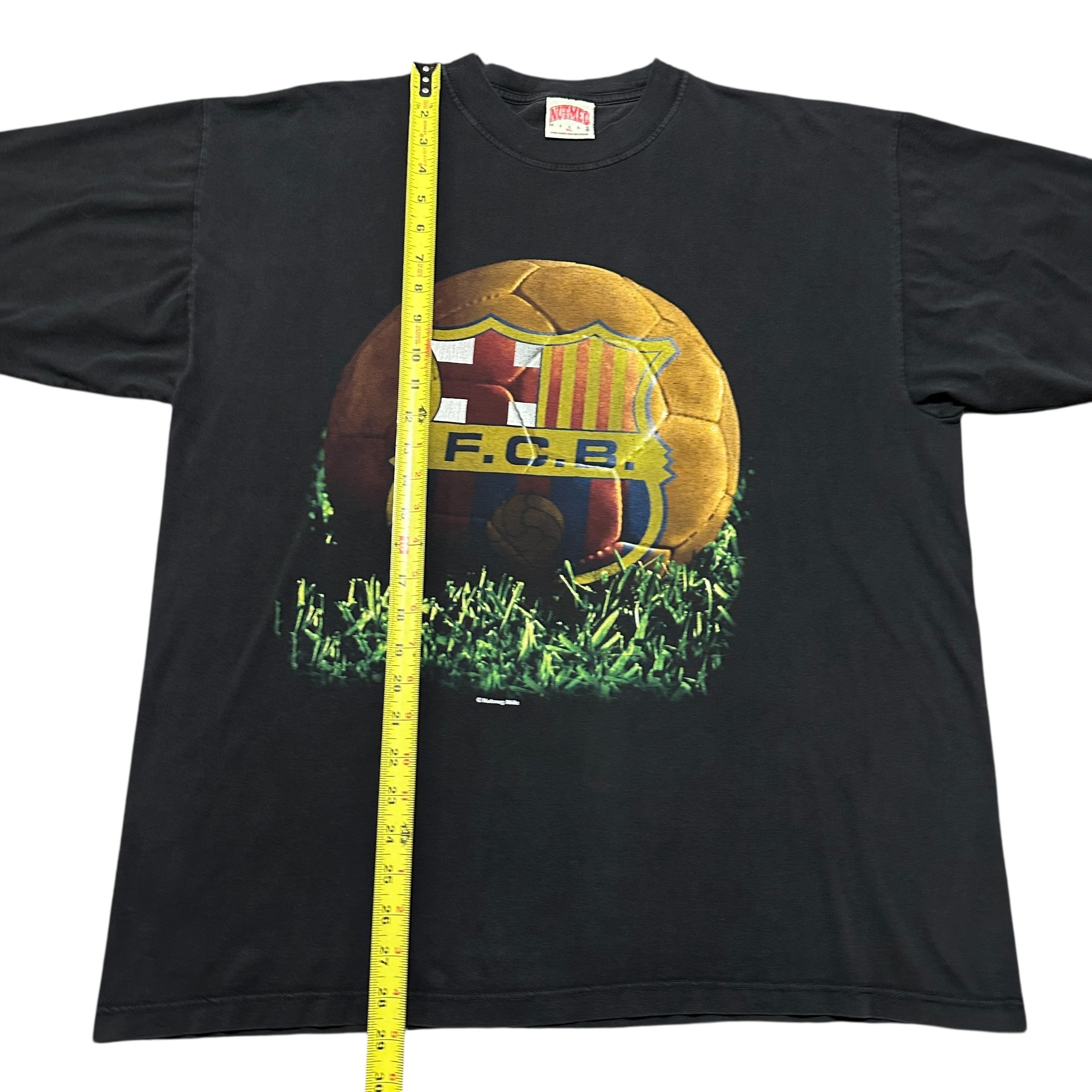 1990s FC Barcelona Nutmeg Big Ball Logo