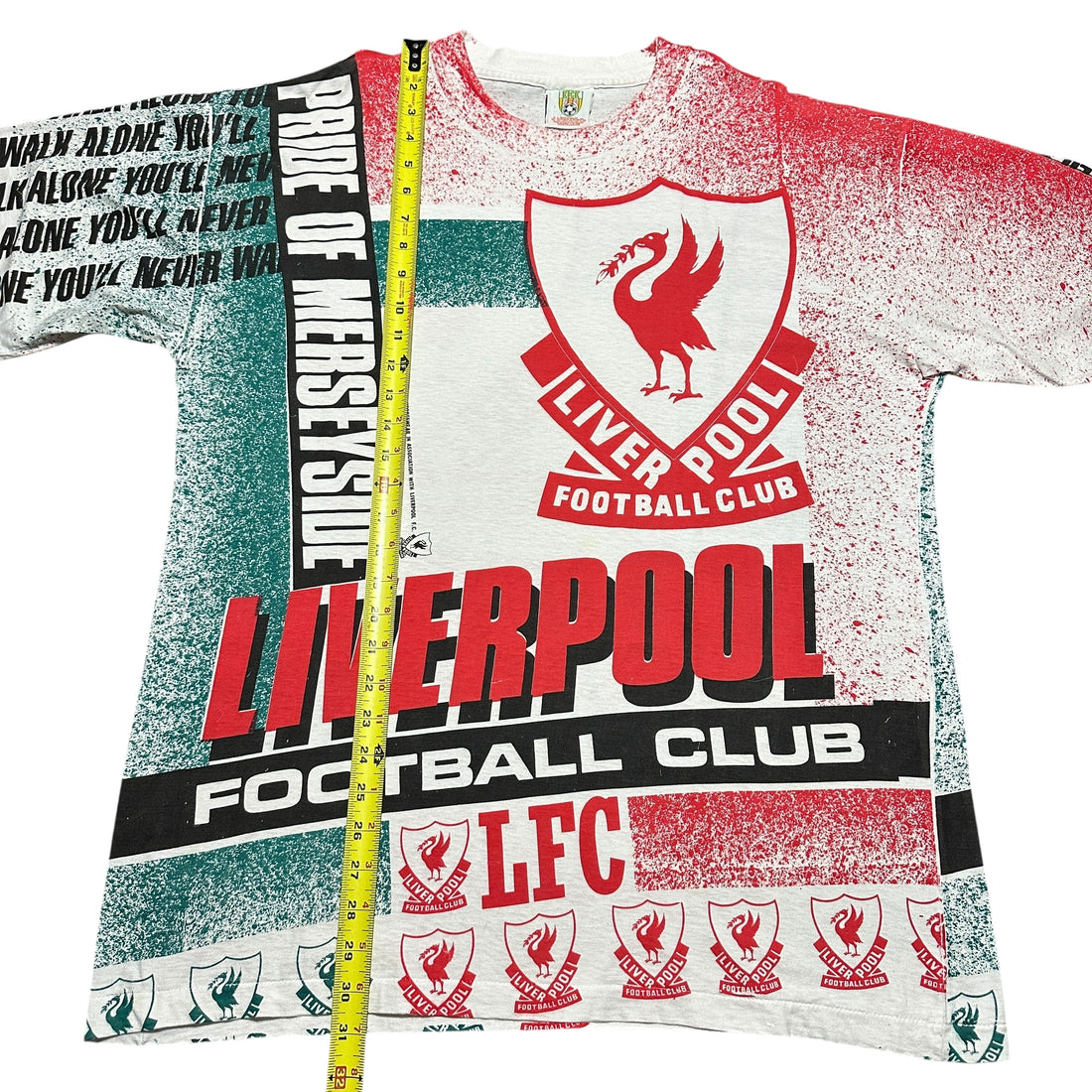 1990s Liverpool FC Kick Logo EPL AOP