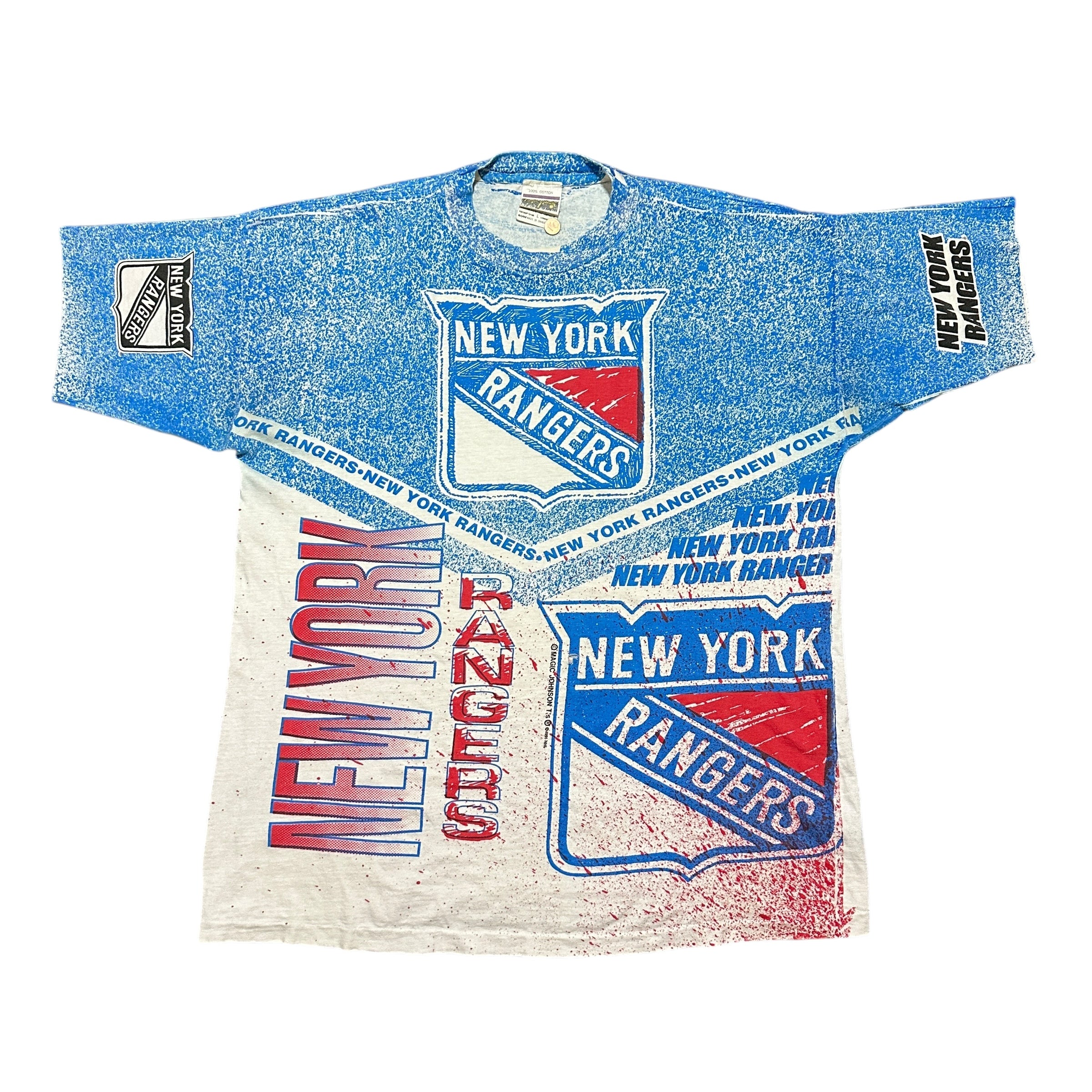 1991 Magic Johnson New York Rangers NHL AOP