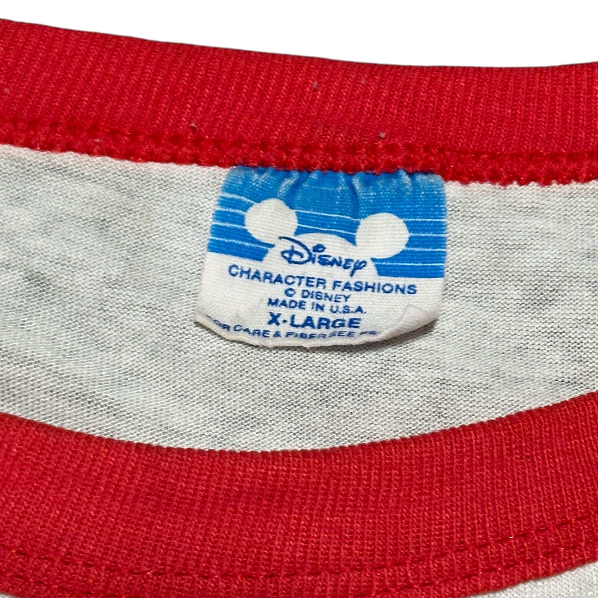 1990s Disney Disneyland Character Fashions Raglan Ringer