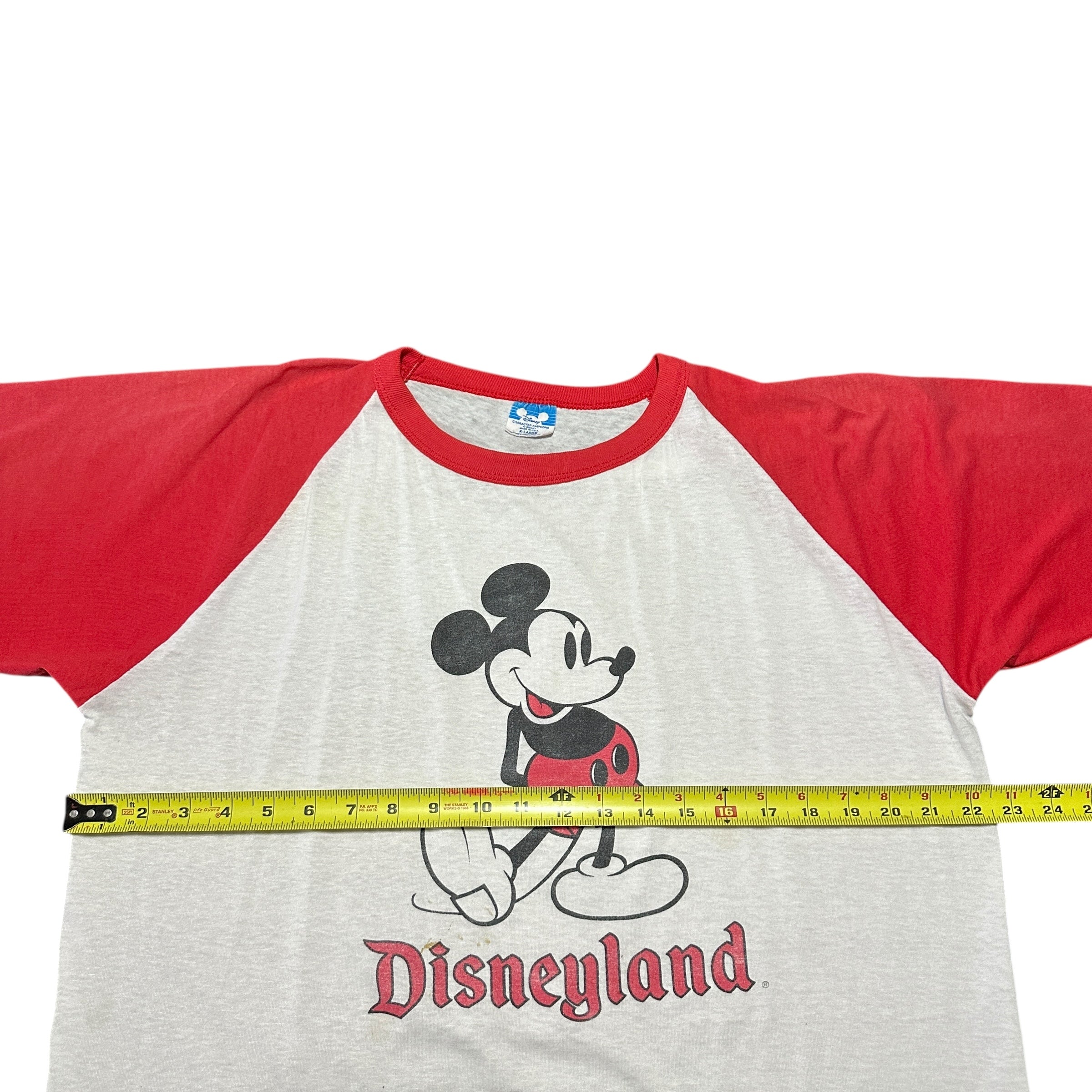 1990s Disney Disneyland Character Fashions Raglan Ringer