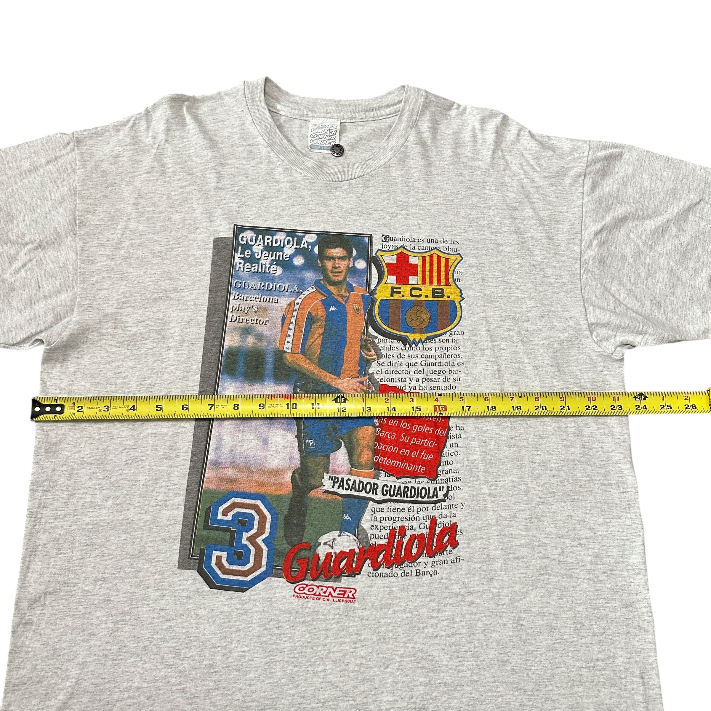 1990s Pep Guardiola FC Barcelona Corner La Liga