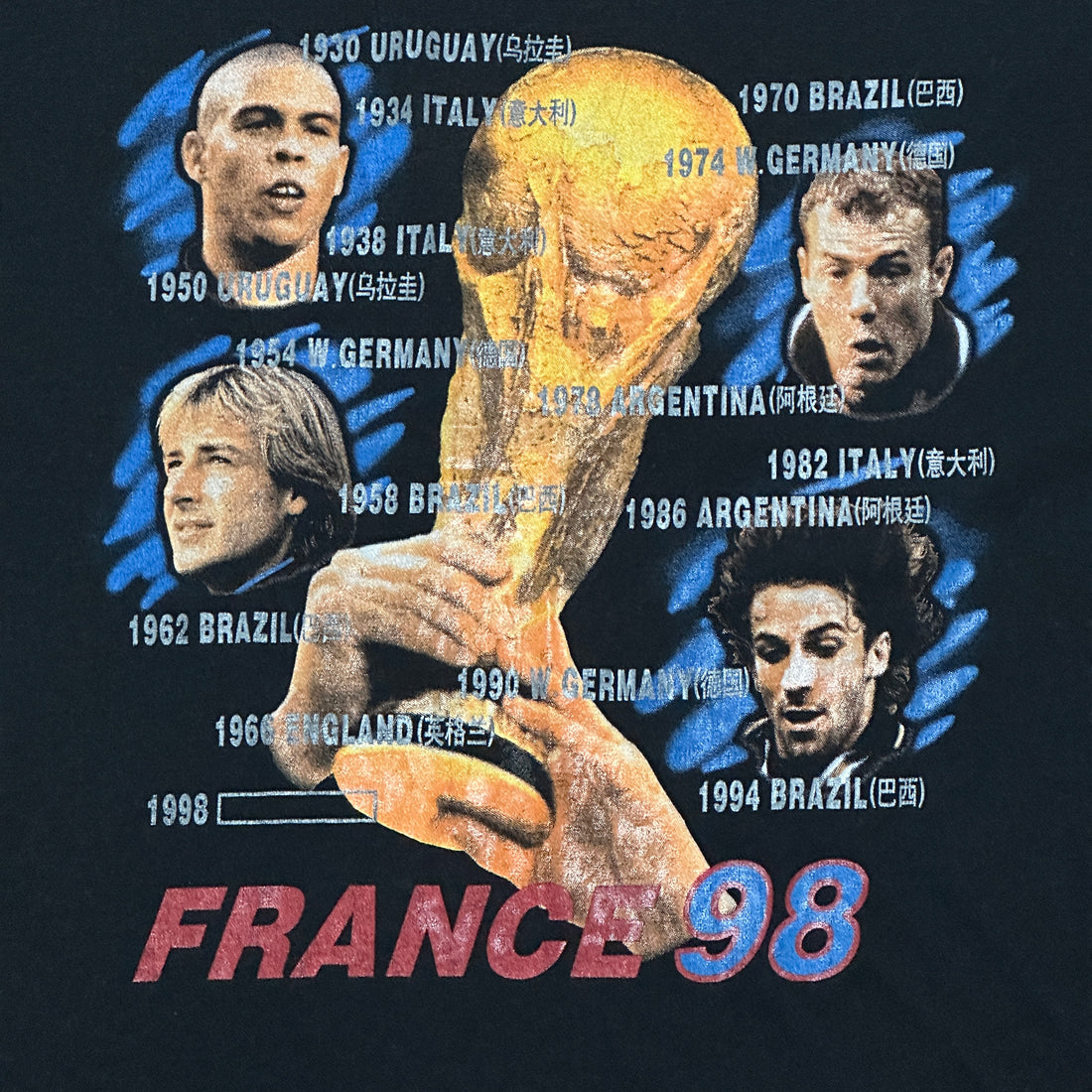 1998 World Cup France Ronaldo Del Piero Trophy