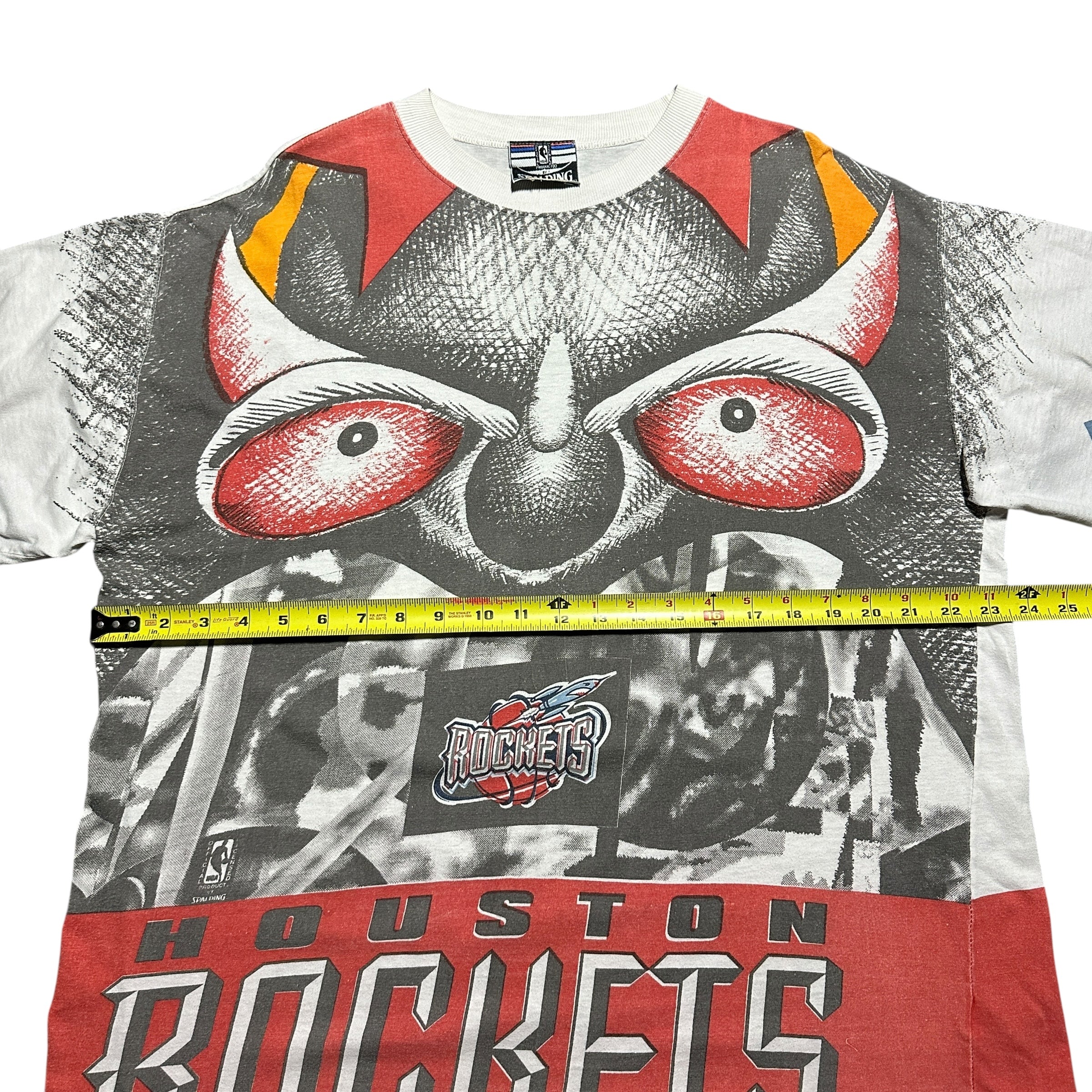 1990s Houston Rockets Rocketman Spalding NBA AOP