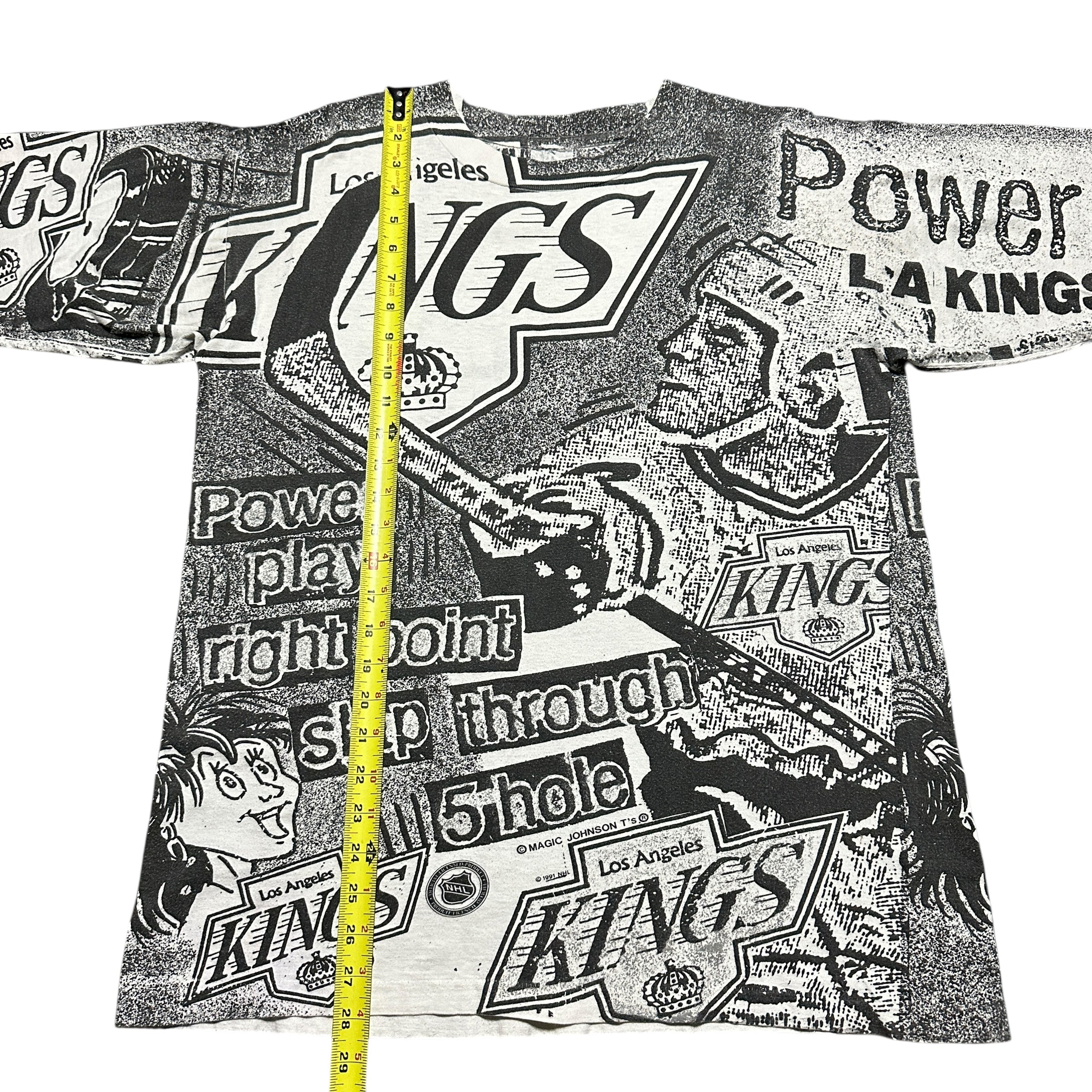 1991 Magic Johnson Los Angeles LA Kings NHL AOP