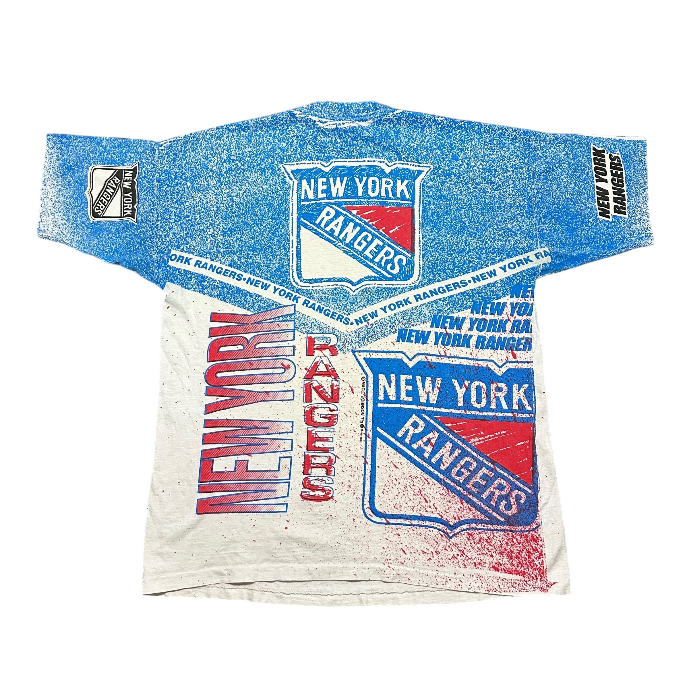 1991 Magic Johnson New York Rangers NHL AOP