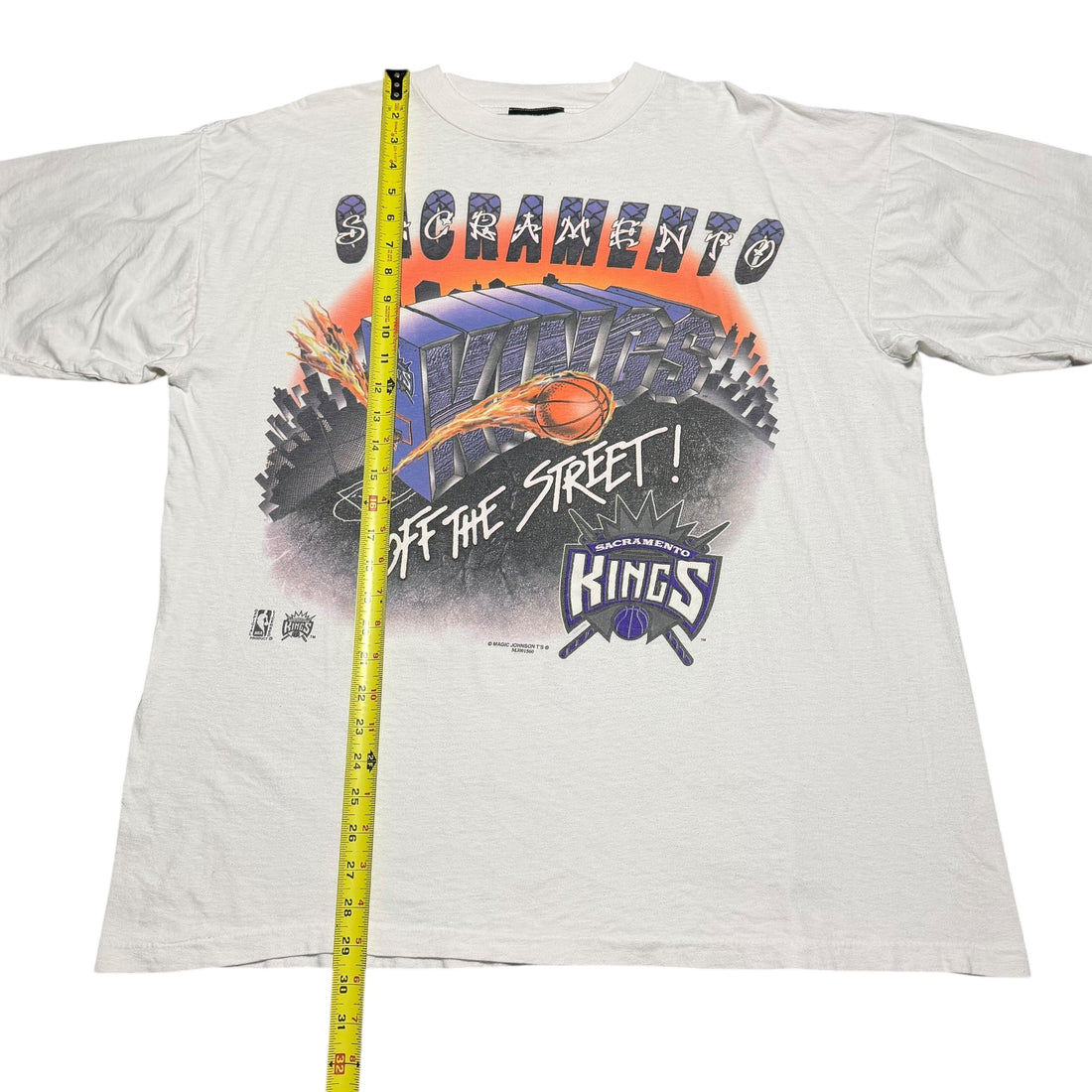 1990s Magic Johnson Sacramento Kings NBA Big Logo