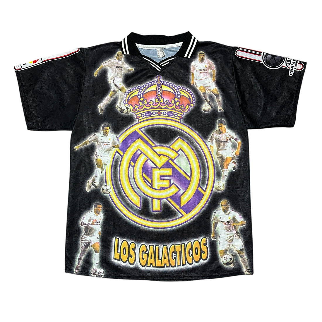 2003 Real Madrid Los Galacticos Beckham Zidane Figo Ronaldo Jersey