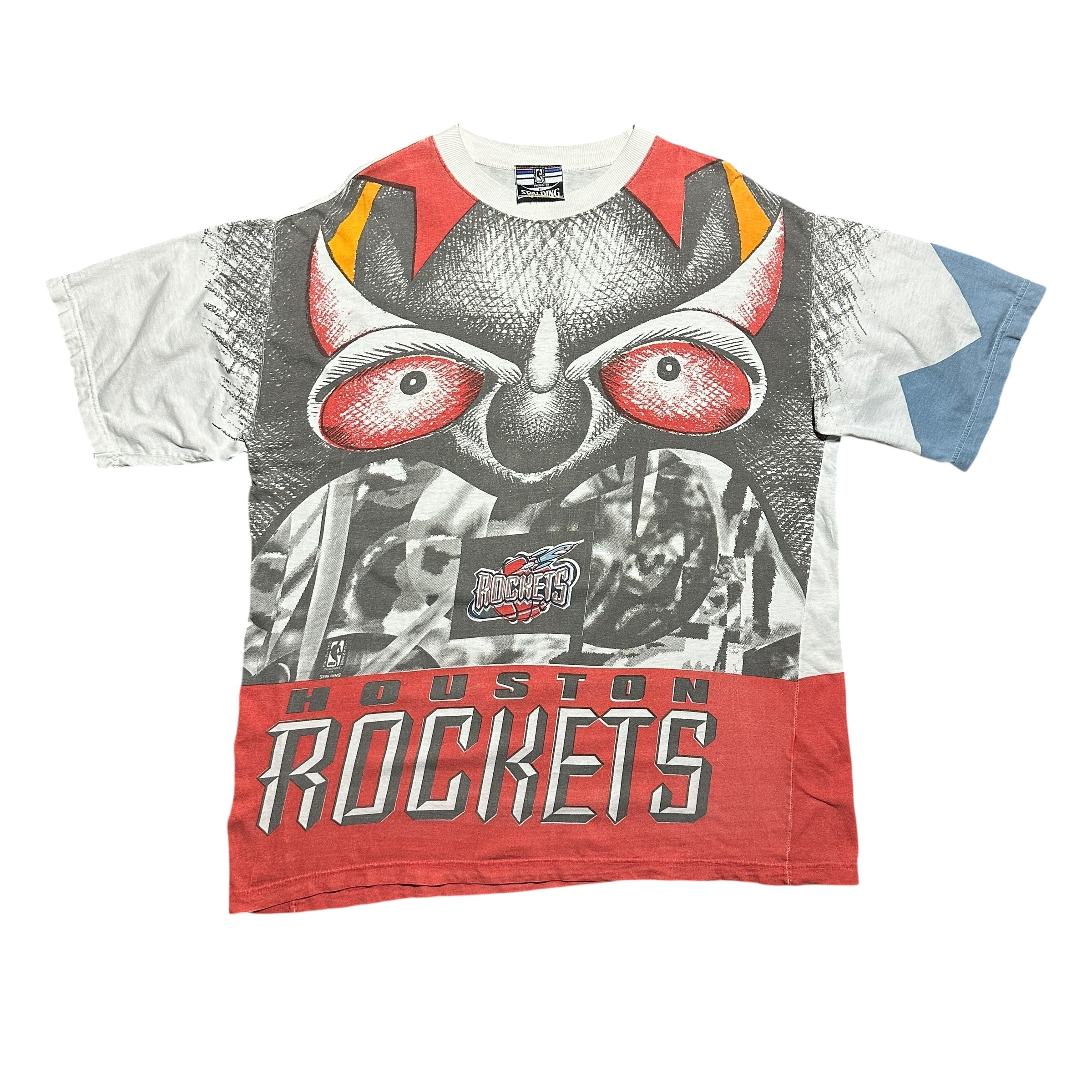 1990s Houston Rockets Rocketman Spalding NBA AOP