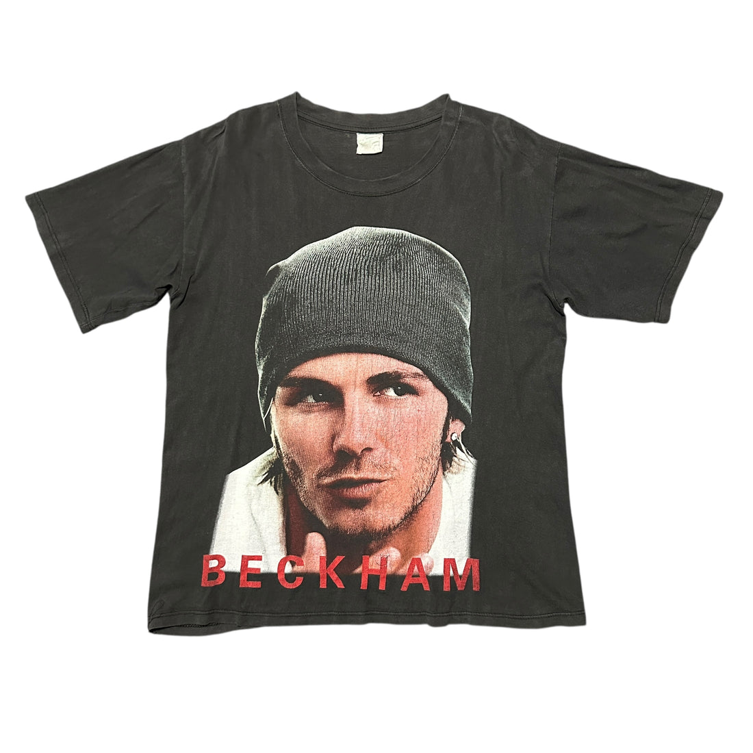 2000s David Beckham Beanie Rap Tee