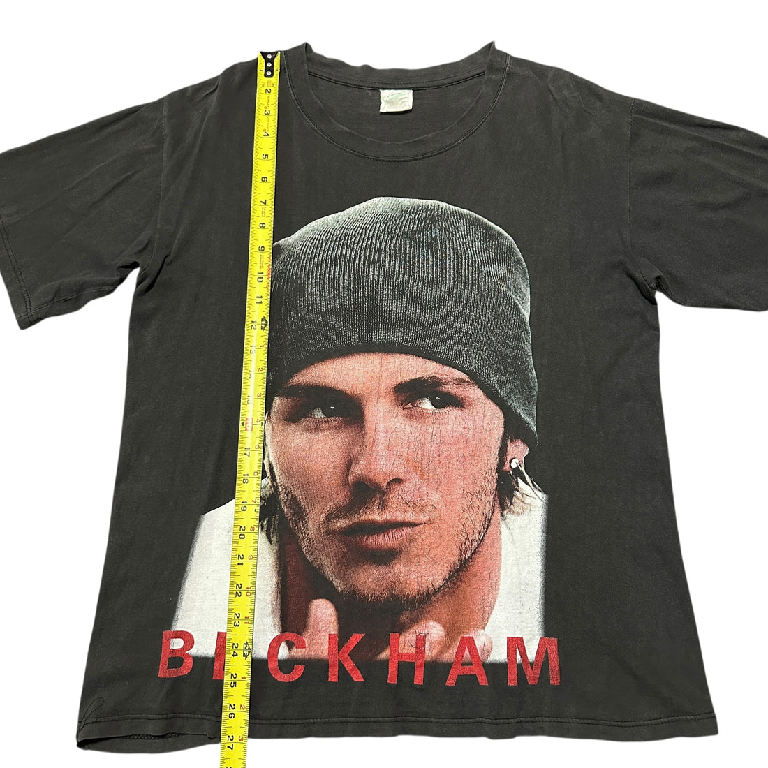 2000s David Beckham Beanie Rap Tee