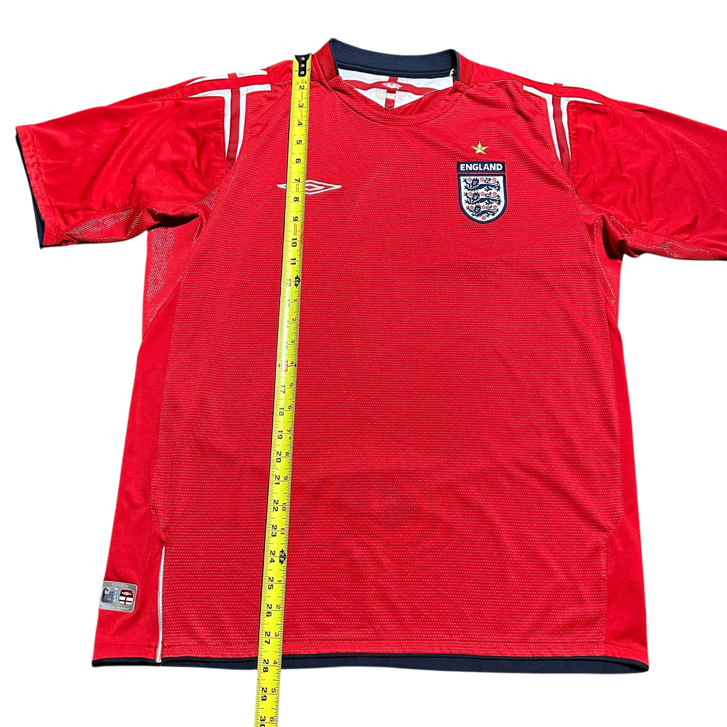 2004 England Umbro 3 Lions Away Jersey