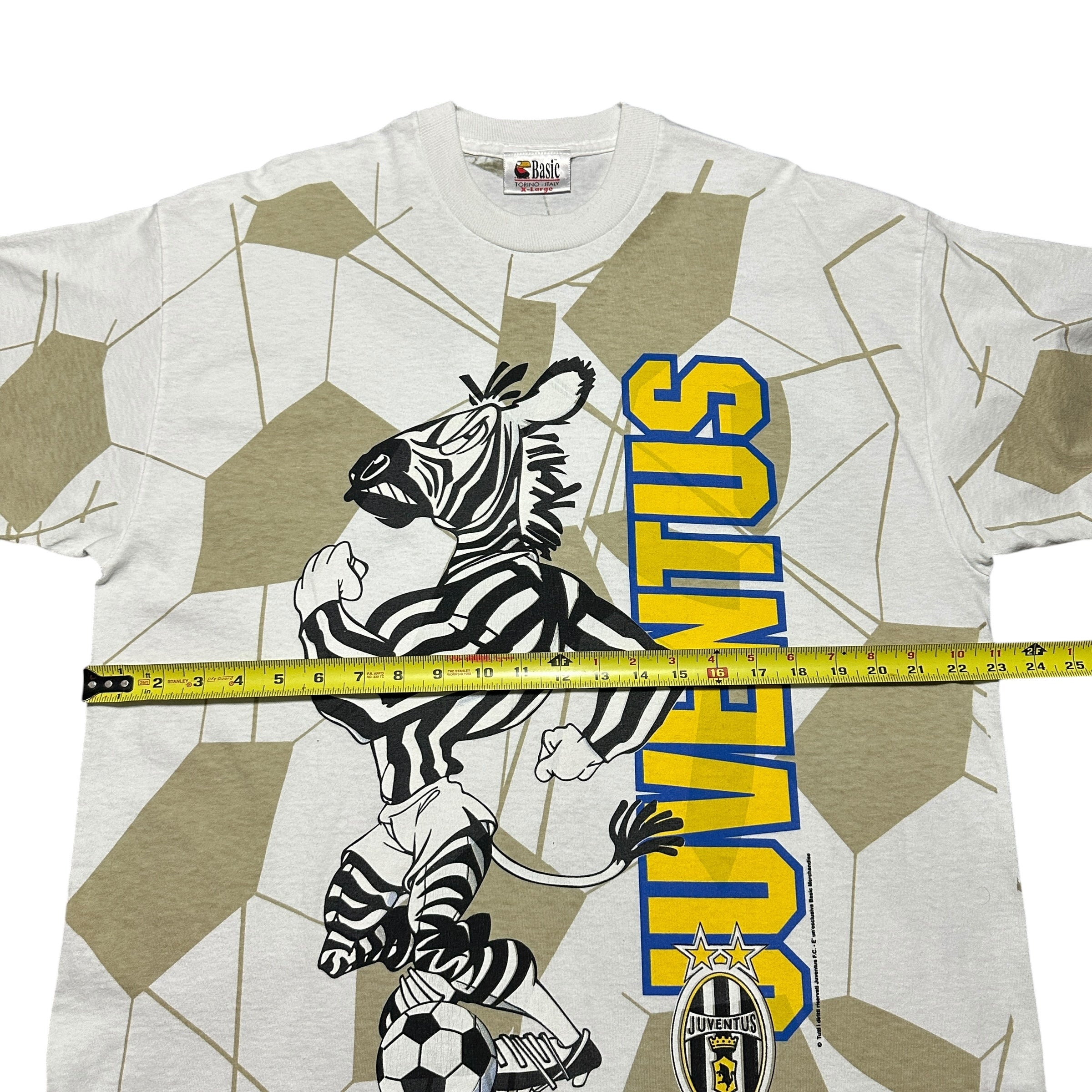 1990s Juventus Serie A Zebra Logo Hero AOP