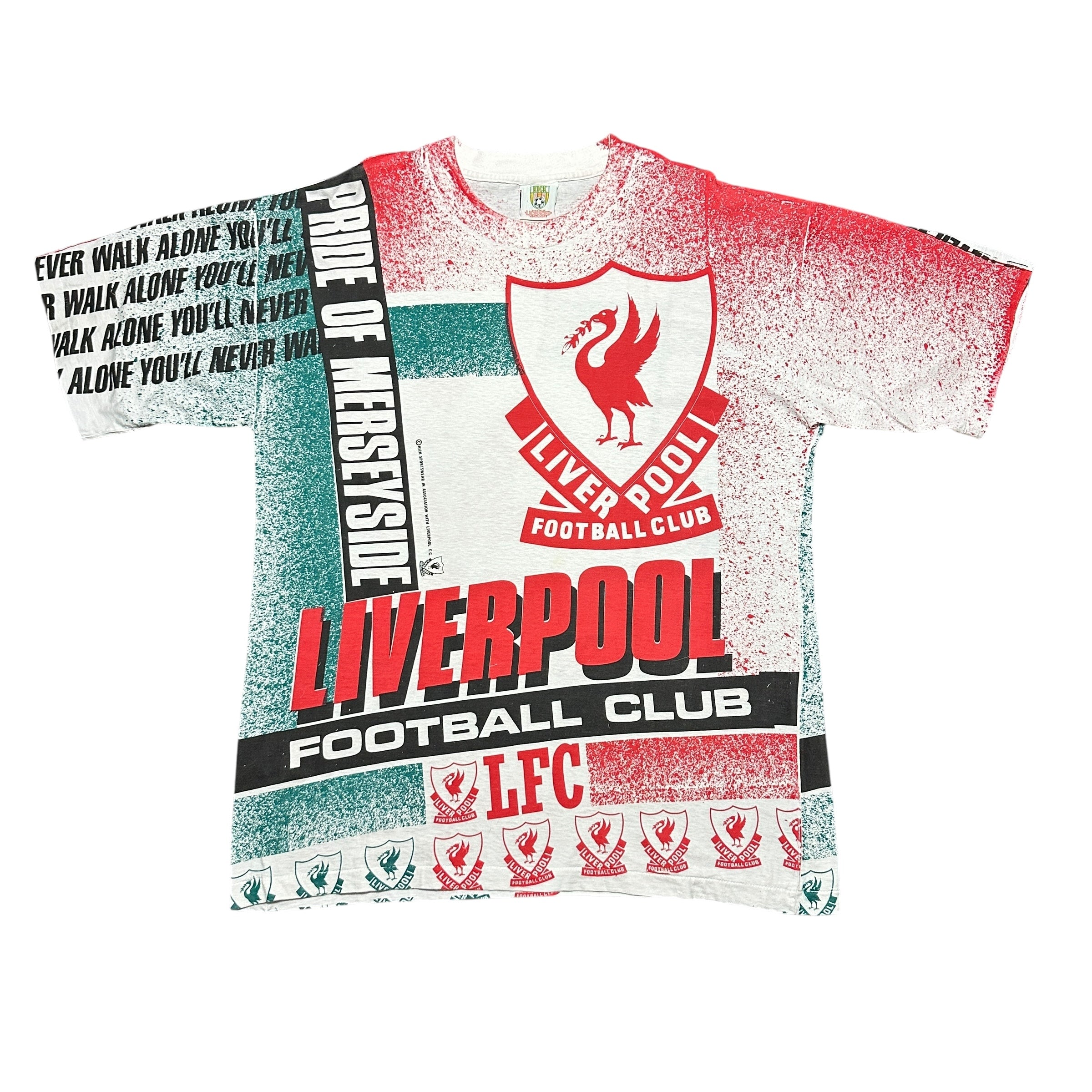 1990s Liverpool FC Kick Logo EPL AOP