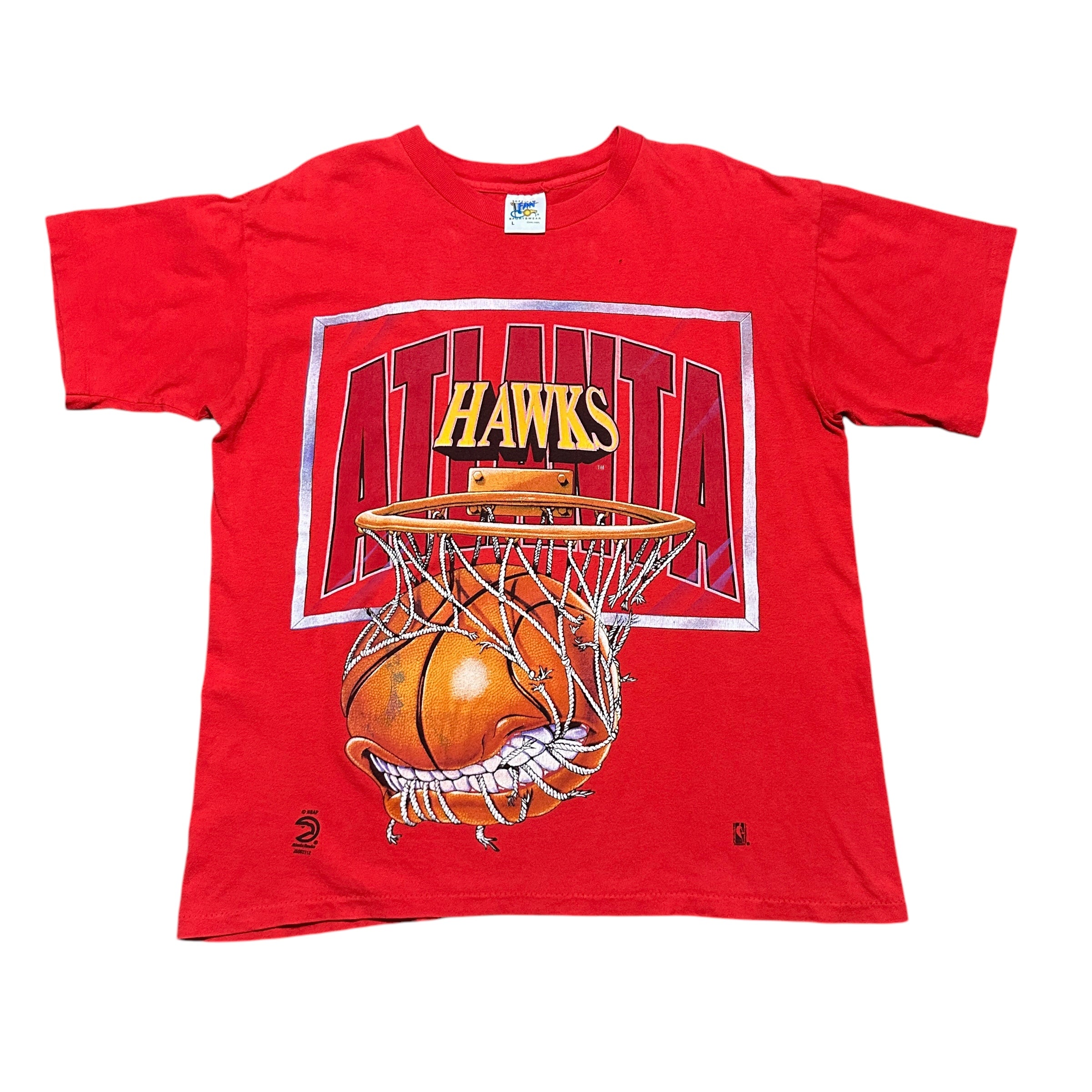 1990s Atlanta Hawks Smiling Ball NBA