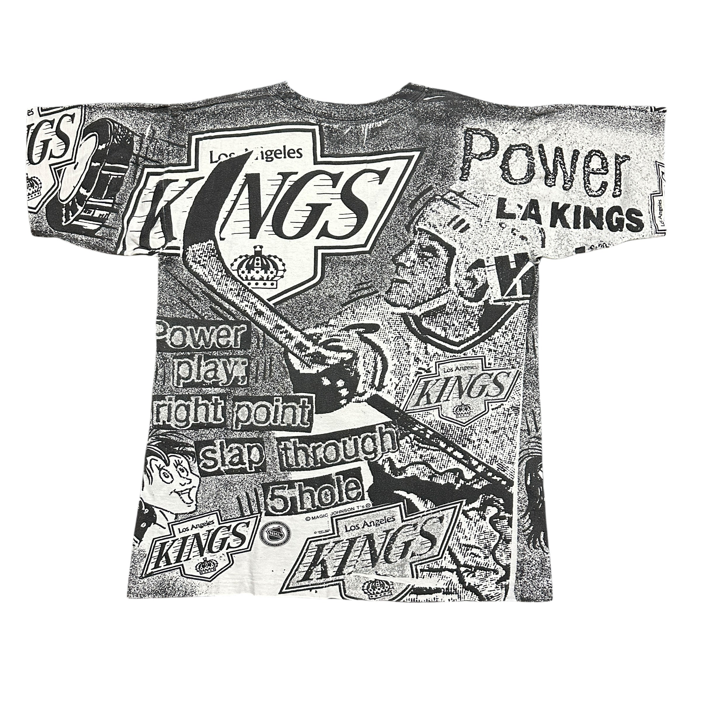 1991 Magic Johnson Los Angeles LA Kings NHL AOP