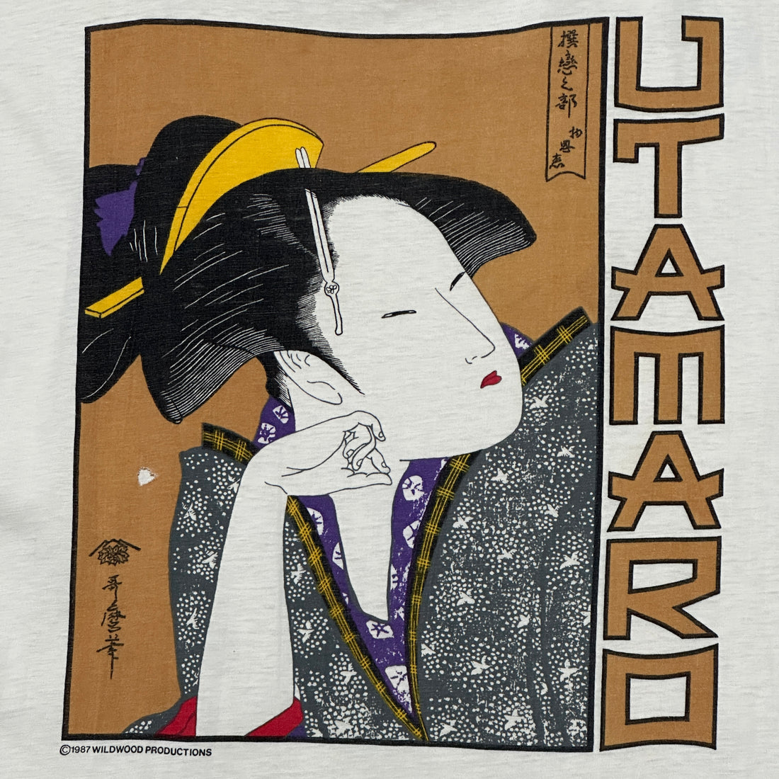 1987 Japanese Geisha Utamaro Art