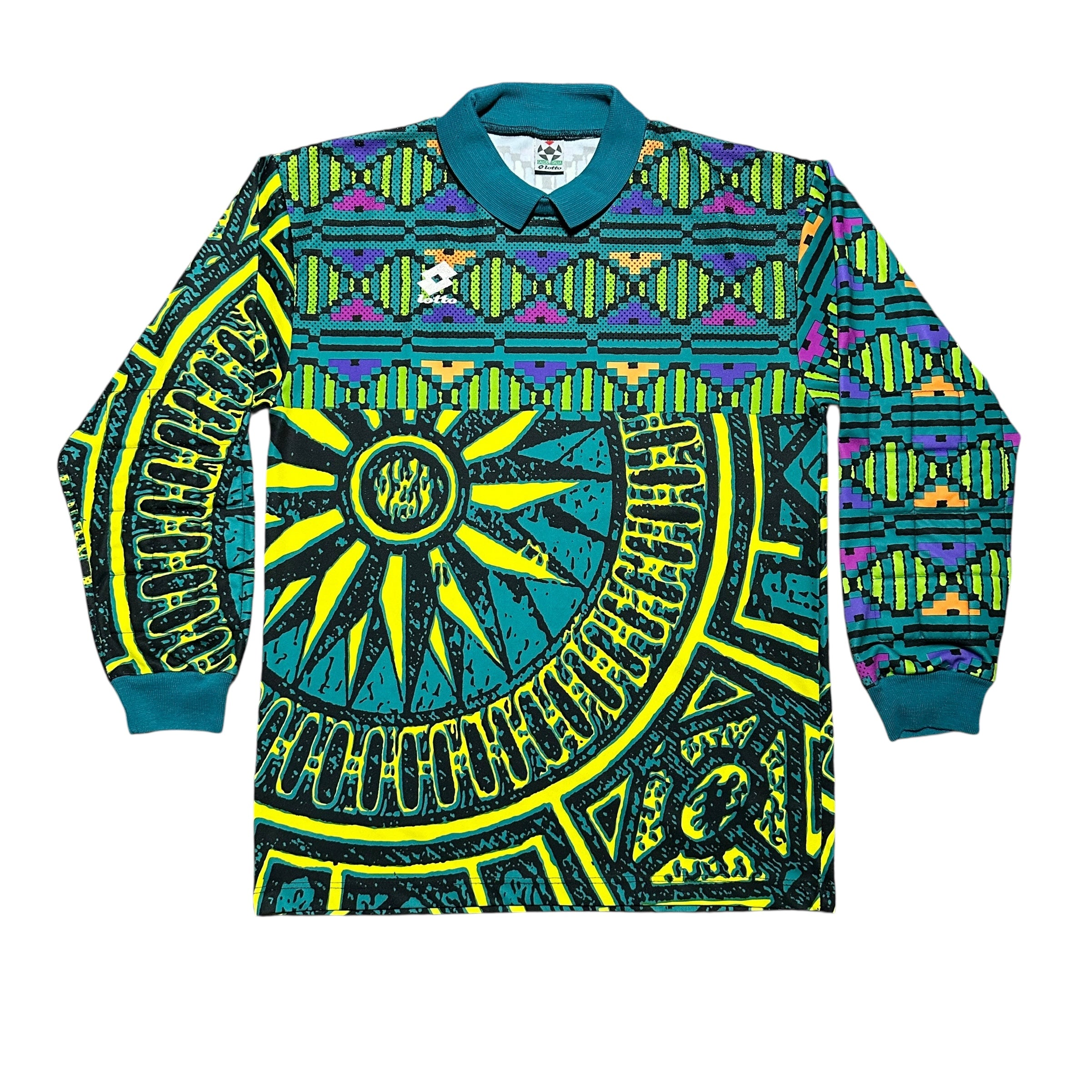 1994 Switzerland Goalkeeper Jersey Lotto Blank Template