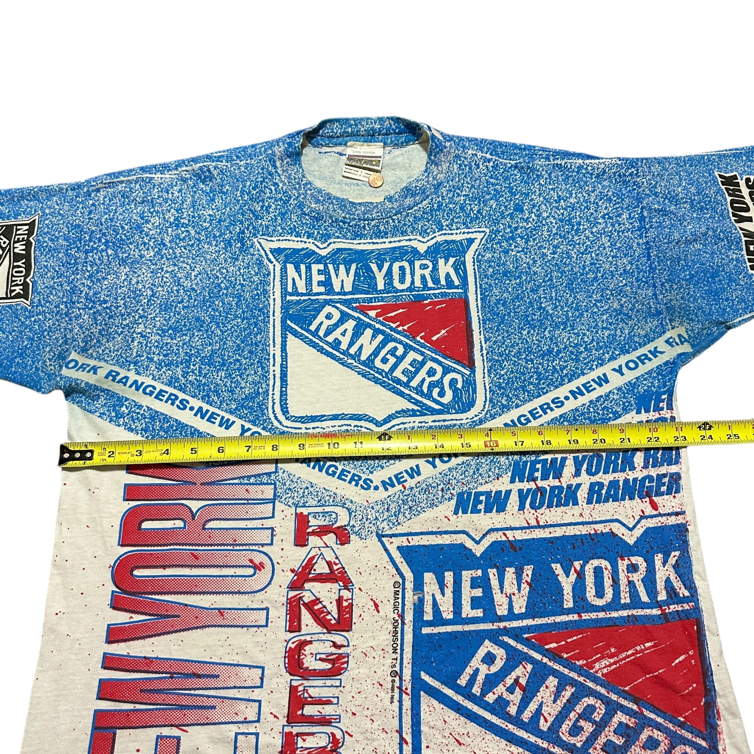 1991 Magic Johnson New York Rangers NHL AOP