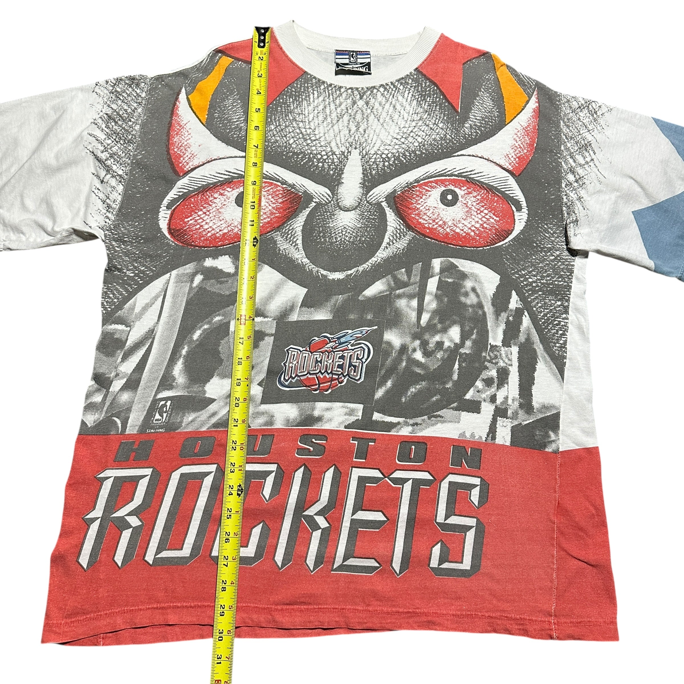 1990s Houston Rockets Rocketman Spalding NBA AOP