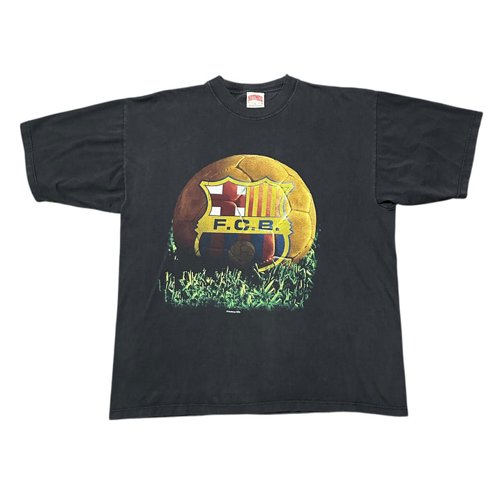 1990s FC Barcelona Nutmeg Big Ball Logo