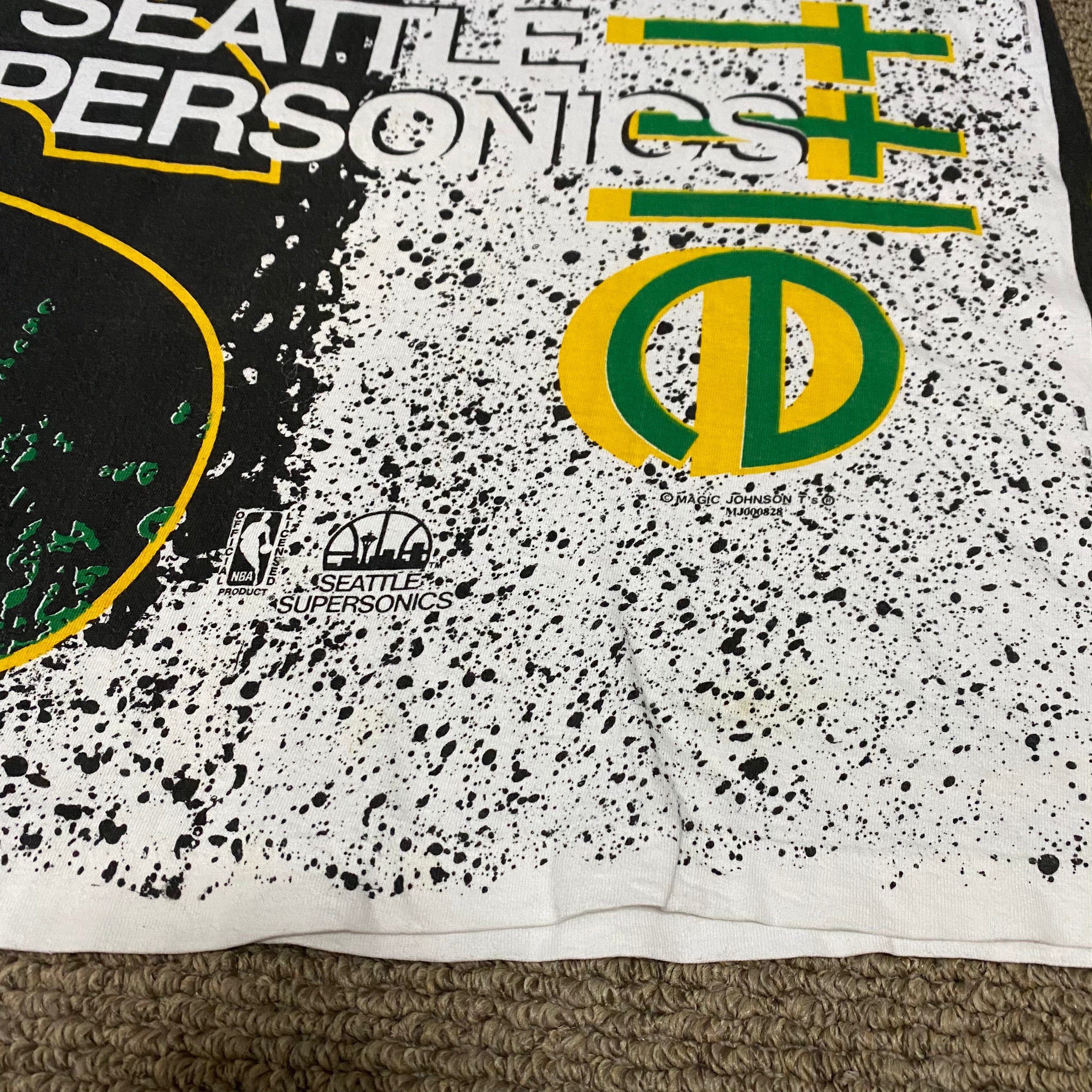 1990s Magic Johnson Seattle SuperSonics NBA AOP